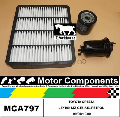 $111.10 • Buy FILTER SERVICE KIT For TOYOTA CRESTA JZX100 1JZ-GTE 2.5L PETROL 09/96>10/00